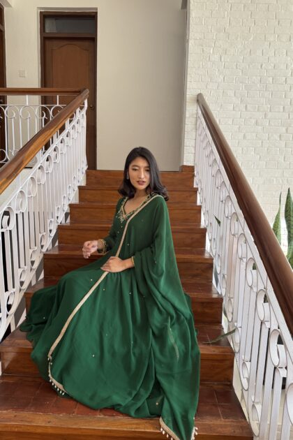 Aarya Emerald Anarkali set