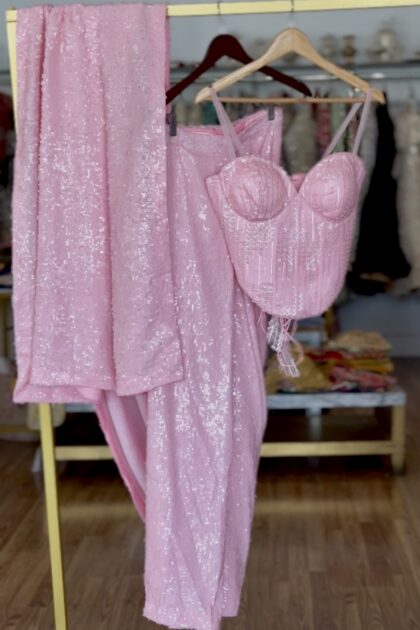 The Barbie Prepleated Saree | Preorder